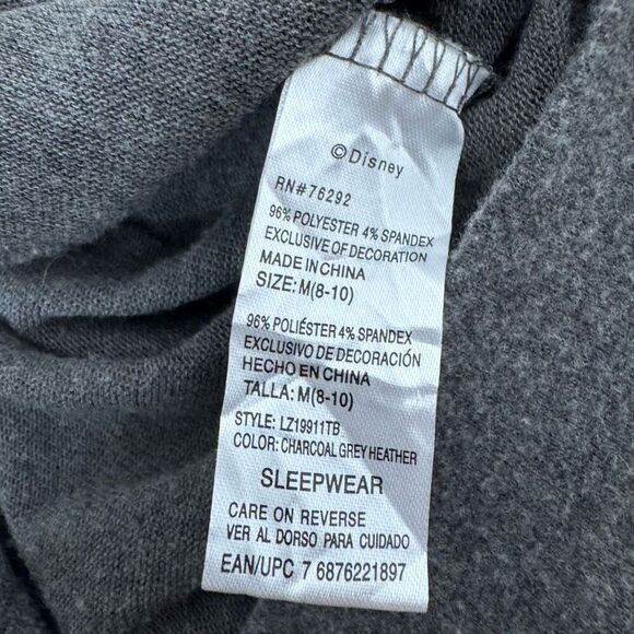 Disney Women’s Grey Long Sleeve Stretch Shirt Size Medium Micky Mouse Graphic - Picture 9 of 10